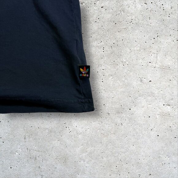 Adidas x Pharrell Williams Human Race T-Shirt Japanese Text Black Trefoil Sz M - Picture 2 of 7